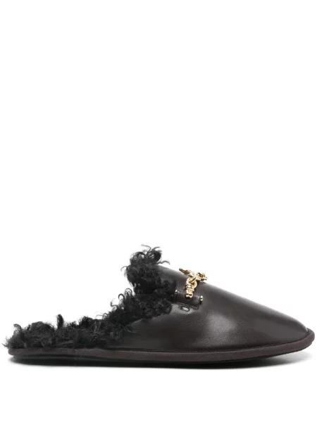 Papuci de casă Stella Mccartney maro
