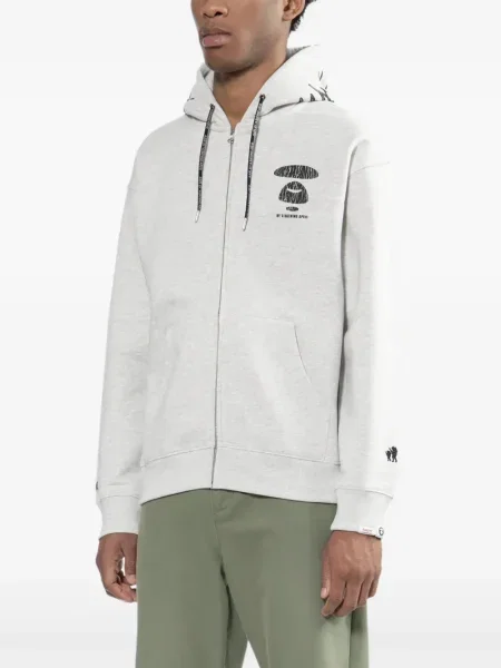 Hanorac cu glugă Aape By A Bathing Ape cu imagine gri