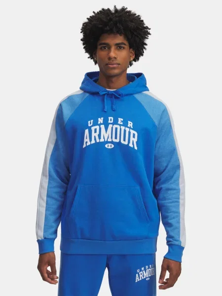 Hanorac cu glugă Under Armour cu glugă albastru
