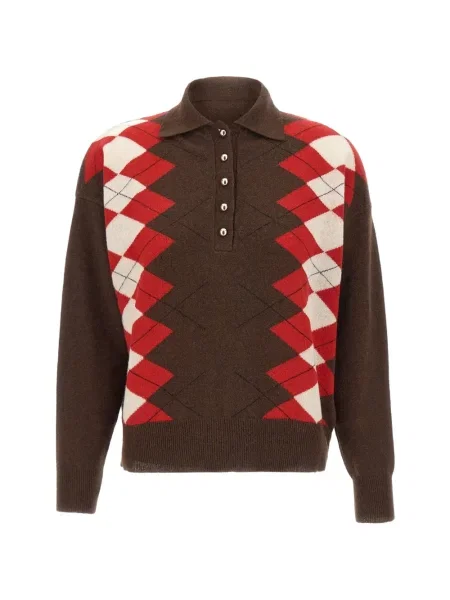 Pulover Marella cu model argyle maro