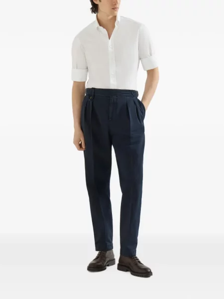 Pantaloni Brunello Cucinelli albastru