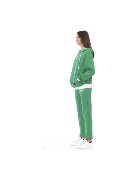 Komplet dresowy Baldinini z kapturem elegancki zielony