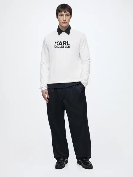 Karl Lagerfeld Mikina čierna biela