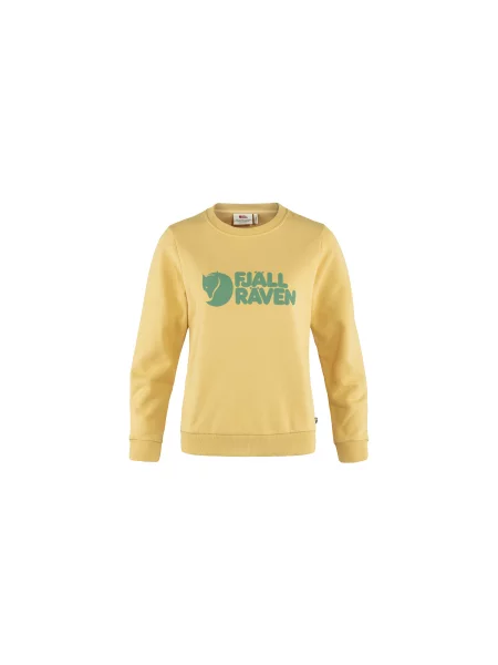 Sweter Fjällräven z kapturem z logo żółty