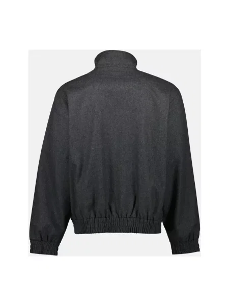Drôle de Monsieur kurtka wełniana La Trackjacket Flanelle przejściowa szary