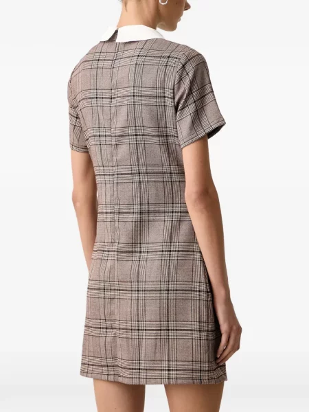 Rochie mini Silvian Heach în carouri maro