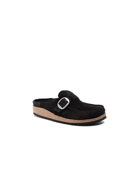 BIRKENSTOCK Pantofle Buckley / stříbrná černá