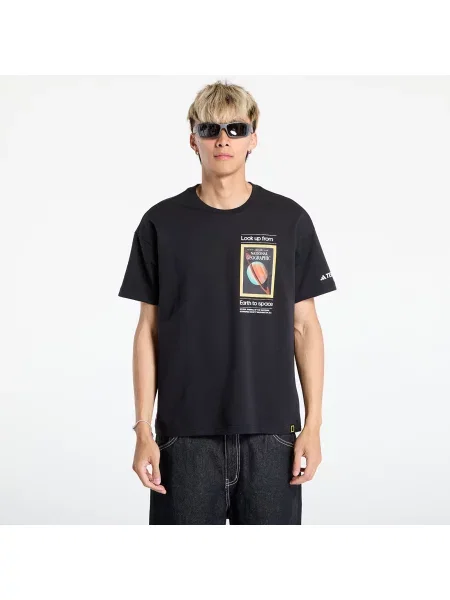 Спортна тениска adidas TERREX x National Geographic с принт черно