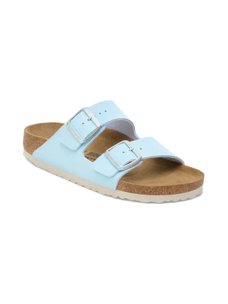 Birkenstock Arizona Birko-Flor Nubuk Narrow Fit Unisex Sandały Birkenstock Size: niebieski