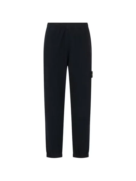 Pantaloni Stone Island cu strasuri alergare negru