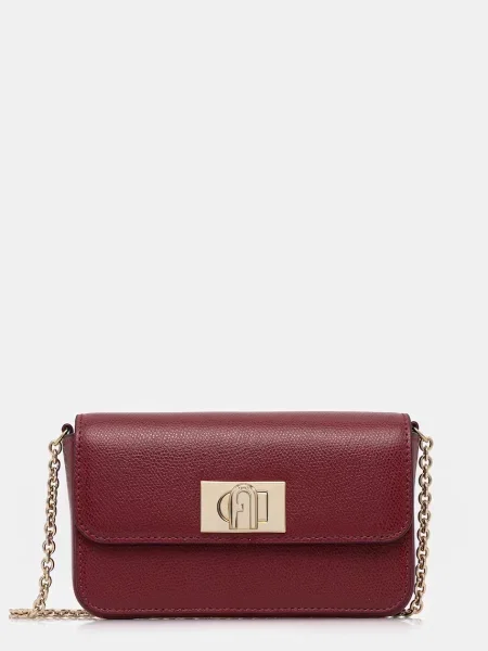 Furla De piele geantă poștaș FURLA MINI roșu
