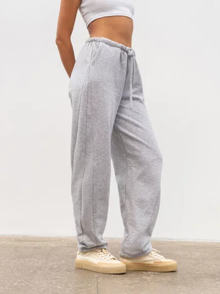 Штани спортивні Romashka Дим бавовна/еластан сірий