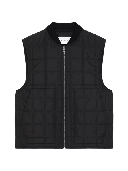 Matlasat vestă Givenchy negru