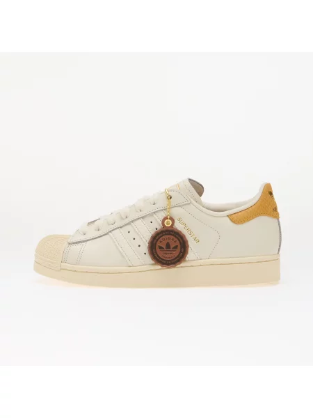 Pantofi adidas Superstar II Core White/ Preloved Yellow/ Cream White alb