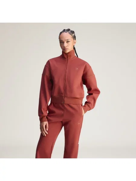 Pletená bunda Adidas hnědá