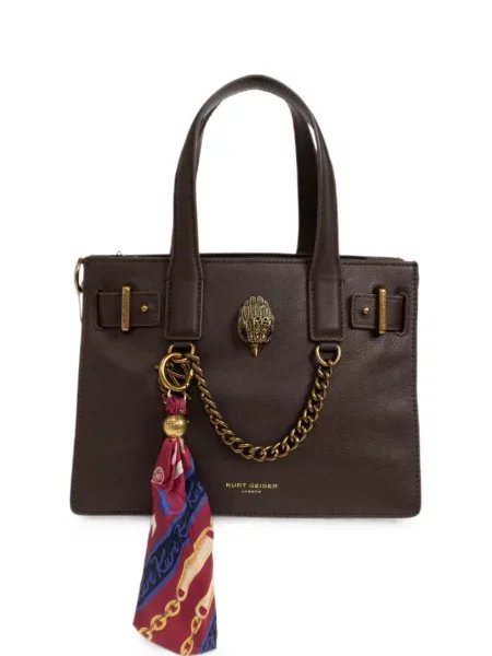 Geantă shopper Kurt Geiger London din piele maro