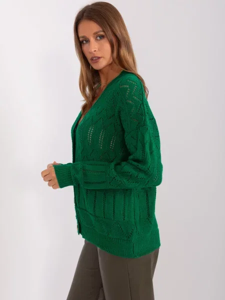 Pulover Fashionhunters verde