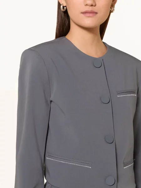 Armani Exchange Żakiet Pudełkowy grau szara