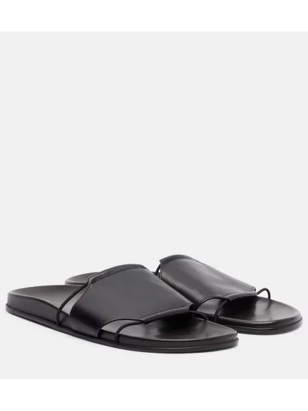 Sandale The Row din piele negru