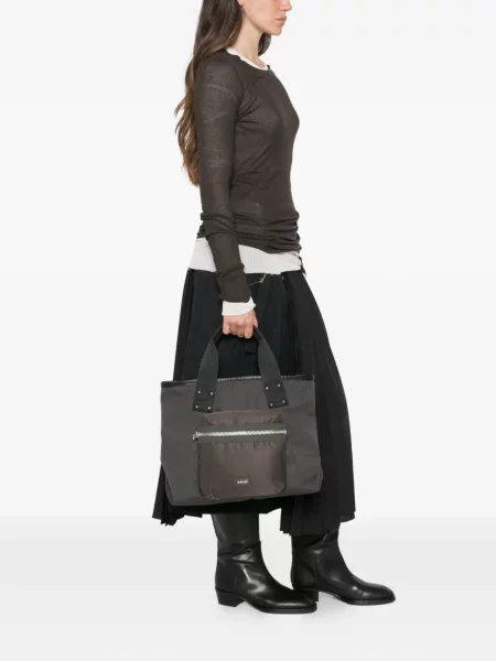 Geantă shopper Sacai verde
