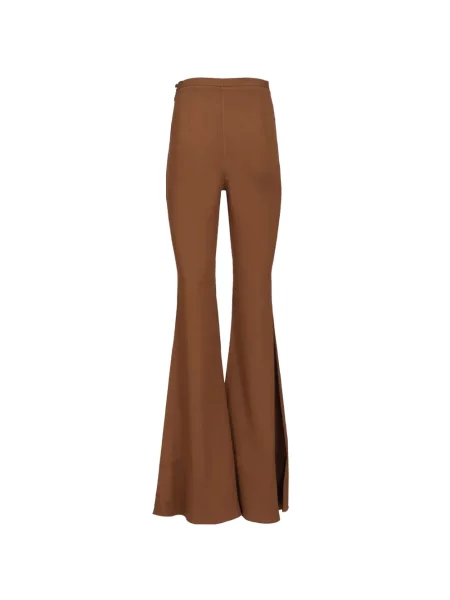 Pantaloni Taller Marmo evazate maro