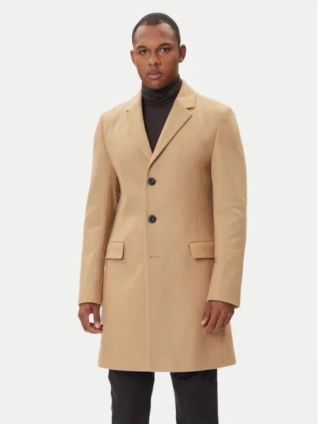 HUGO Volneni plašč bež