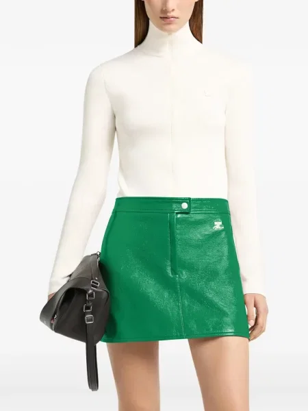 Fusta mini Courreges verde