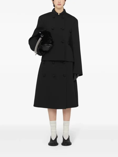 Blejzer Jil Sander na dvostruko kopčanje crna