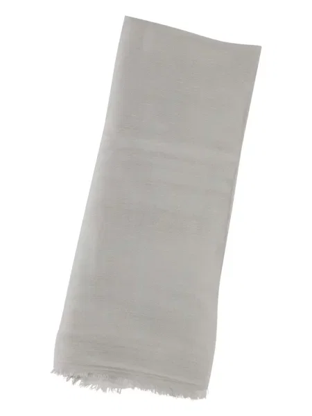 Fular 's Max Mara cu franjuri alb