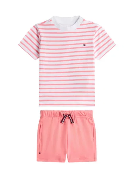 Tommy Hilfiger Póló és rövidnadrág Essential rózsaszín