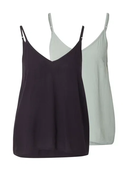 ABOUT YOU Top Juna verde pastel negru