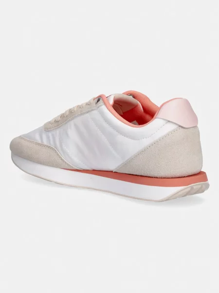 Calvin Klein RETRO RUNNER LACE UP MG sneakersy beżowe