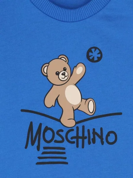 Koszulka dziecięca Moschino niebieska