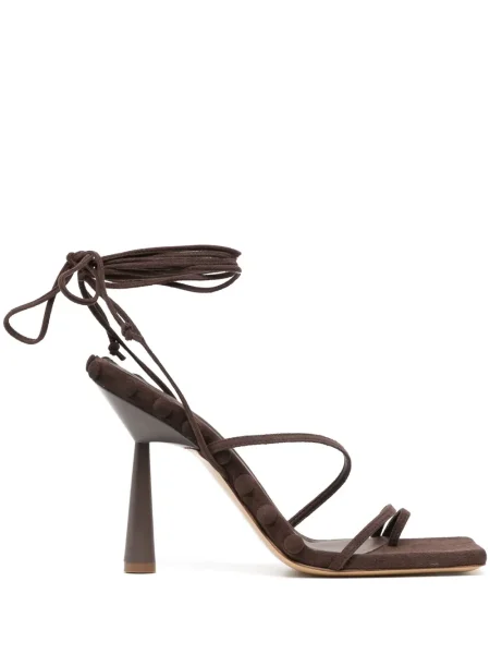 Sandale Giaborghini od brušene kože smeđa