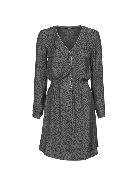 Mini obleka Le Temps Des Cerises siva