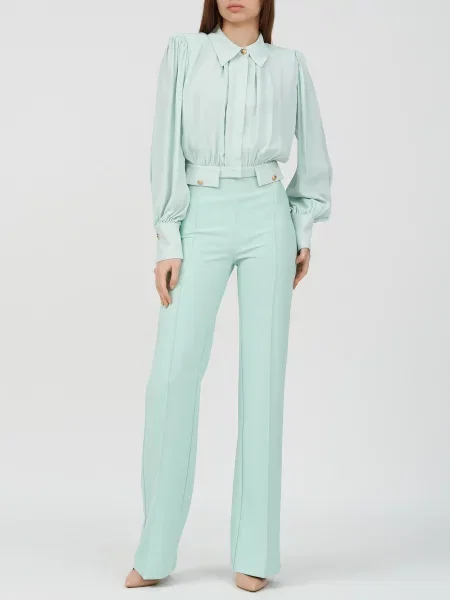 Брюки Elisabetta Franchi зеленые