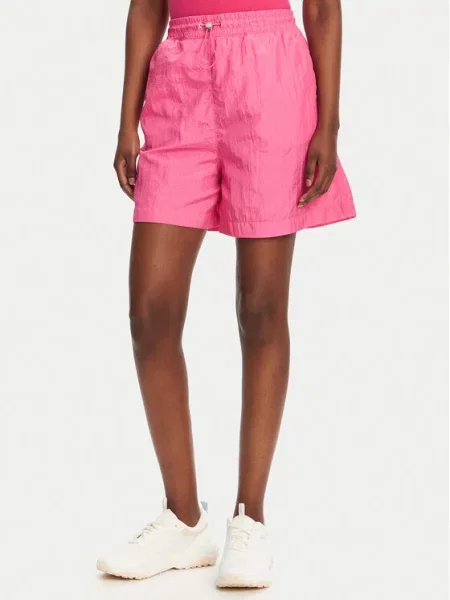 Kratke hlače iz tkanine HUGO roza