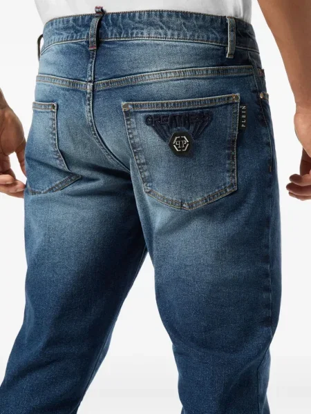 Τζιν Philipp Plein με κέντημα μπλε