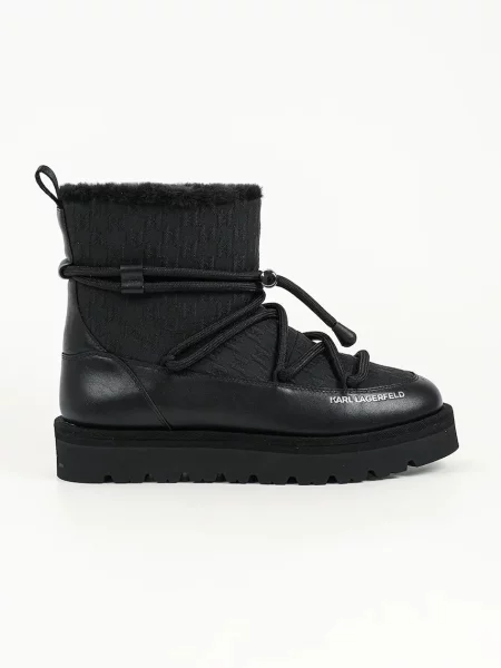 Karl Lagerfeld Thermo cizme de zăpadă pentru bărbați negru