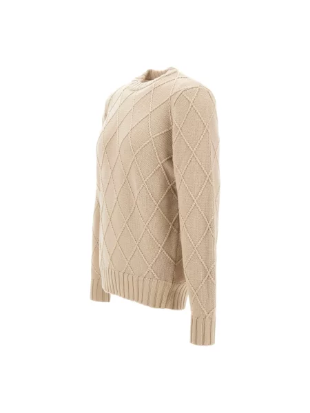 Sweter Filippo De Laurentiis wełniany beżowy