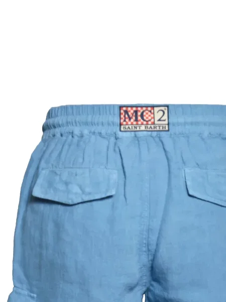Pantaloni scurți cargo Mc2 Saint Barth albastru