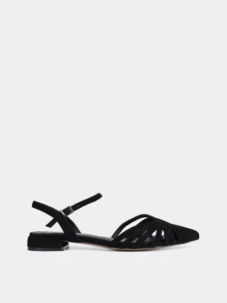 Велюрові Балетки MIRATON чорний