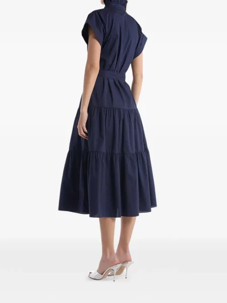 Rochie midi Christy Lynn cu volane albastru