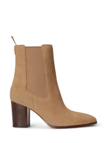 Pantofi Lauren Ralph Lauren din nubuc bej