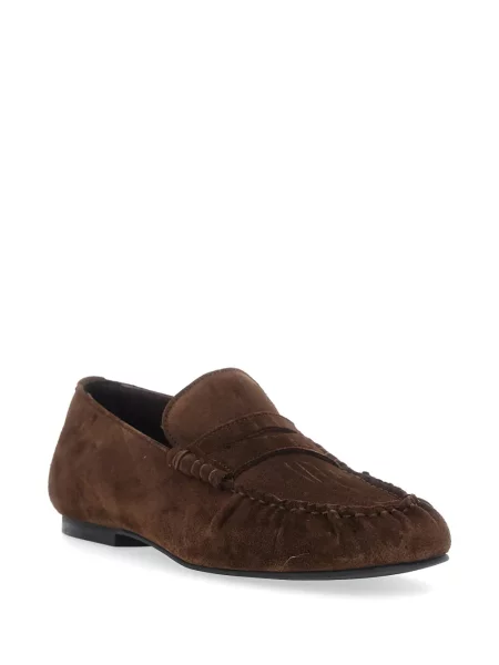 Pantofi loafer Alohas din piele de căprioară maro