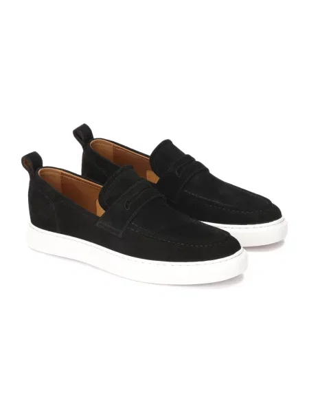 Sneakersy Kazar zamszowe wsuwane czarne