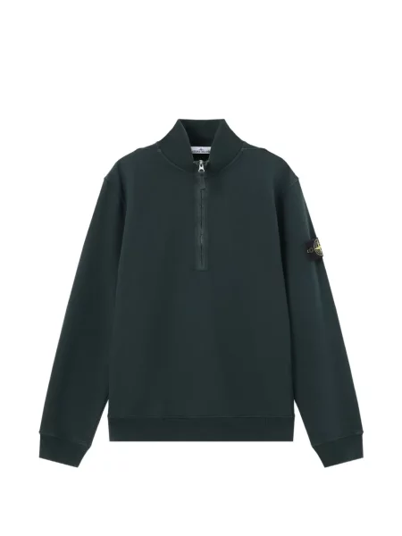 Fleecová mikina Stone Island zelená