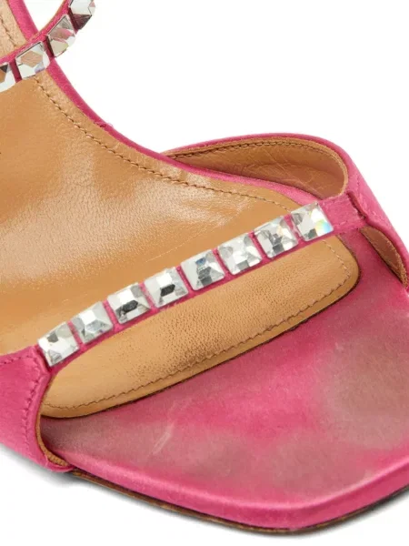 Sandale Aquazzura din satin roz