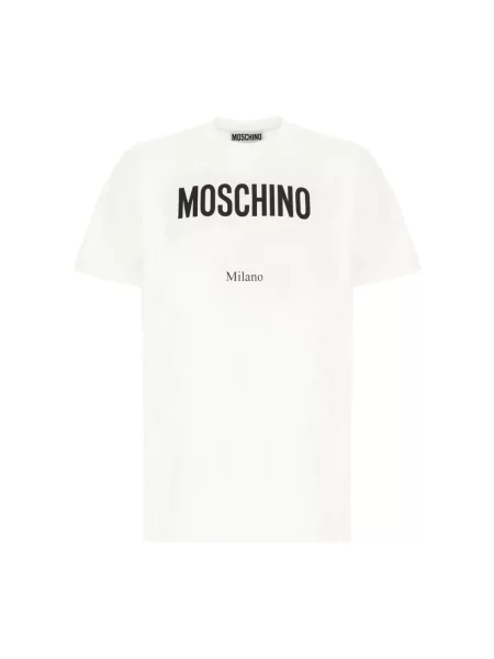 Koszulka Moschino typu teddy biała