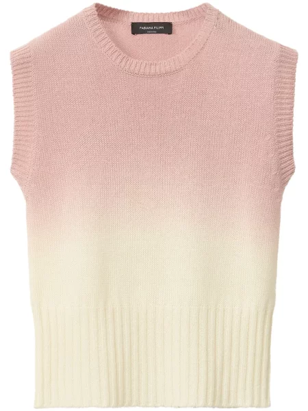 Vestă Fabiana Filippi cu gradient roz